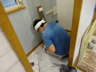 LIXIL リフォレL型手洗いカウンター付でスッキリ広々トイレに LIXIL リフォレL型手洗いカウンター付でスッキリ広々トイレに